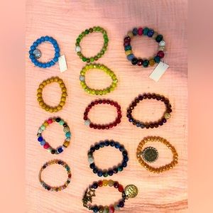 Natural stone bracelets by Rosa Lee